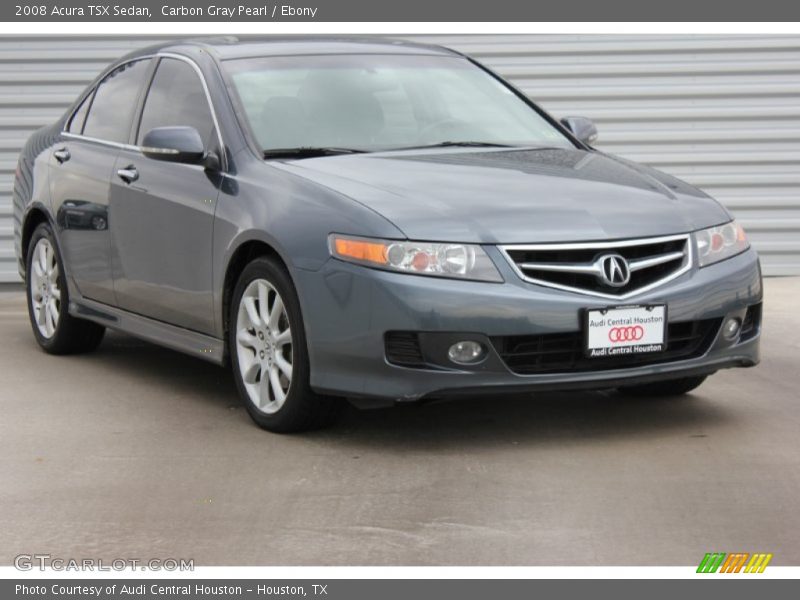 Carbon Gray Pearl / Ebony 2008 Acura TSX Sedan
