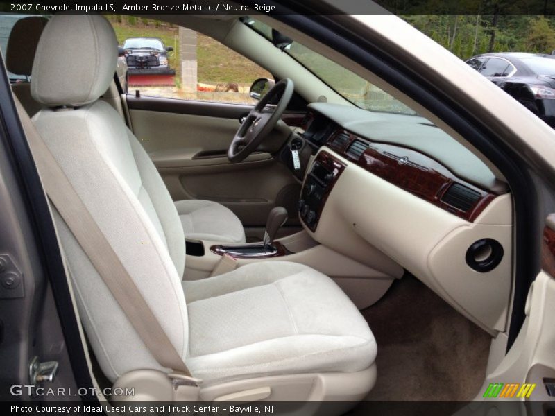 Amber Bronze Metallic / Neutral Beige 2007 Chevrolet Impala LS