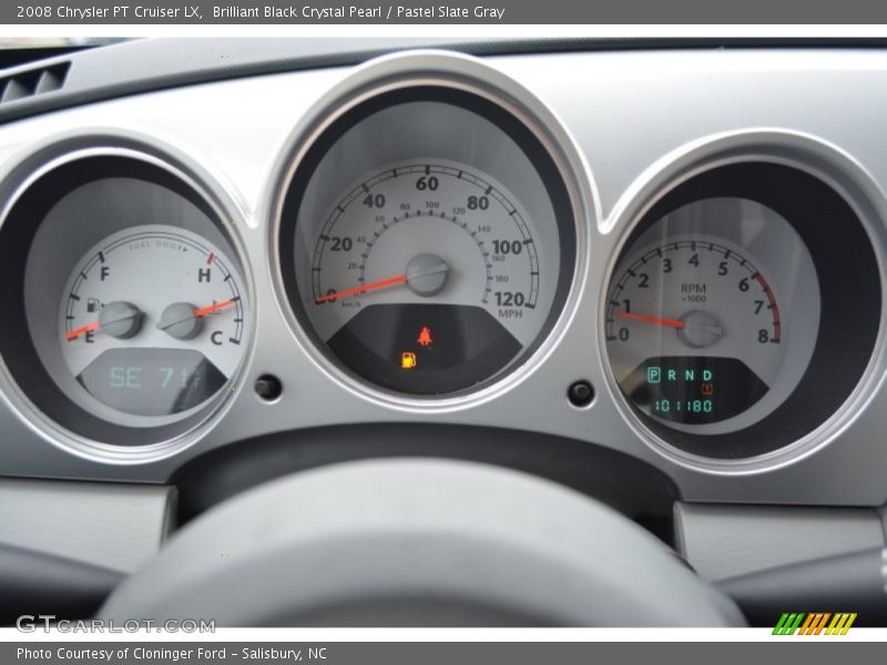 Brilliant Black Crystal Pearl / Pastel Slate Gray 2008 Chrysler PT Cruiser LX