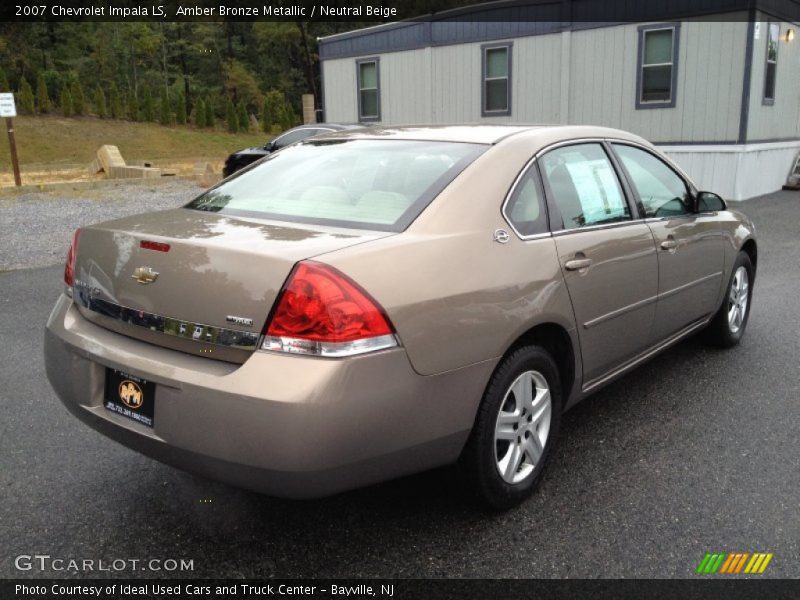 Amber Bronze Metallic / Neutral Beige 2007 Chevrolet Impala LS
