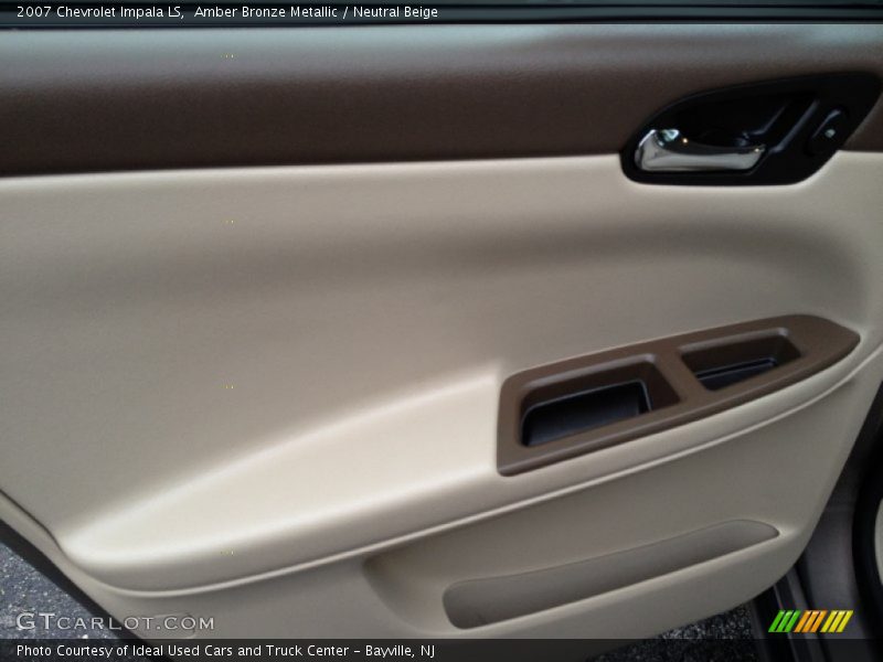 Amber Bronze Metallic / Neutral Beige 2007 Chevrolet Impala LS