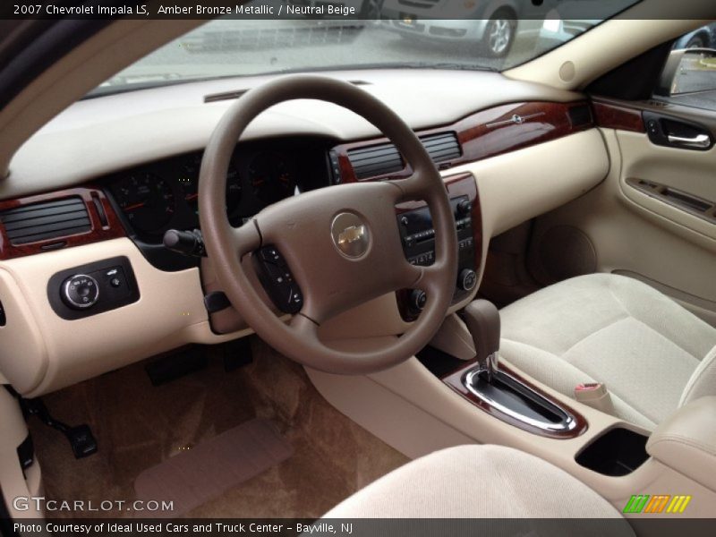 Amber Bronze Metallic / Neutral Beige 2007 Chevrolet Impala LS