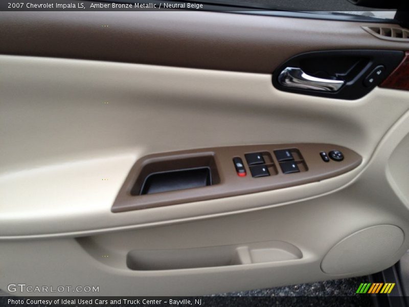 Amber Bronze Metallic / Neutral Beige 2007 Chevrolet Impala LS