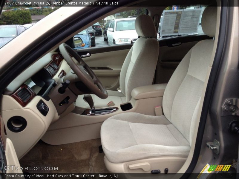 Amber Bronze Metallic / Neutral Beige 2007 Chevrolet Impala LS