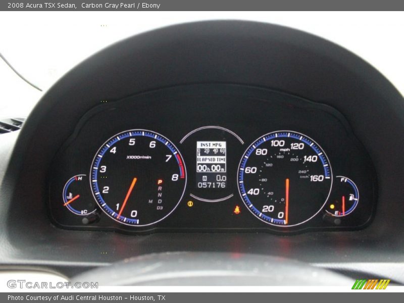Carbon Gray Pearl / Ebony 2008 Acura TSX Sedan