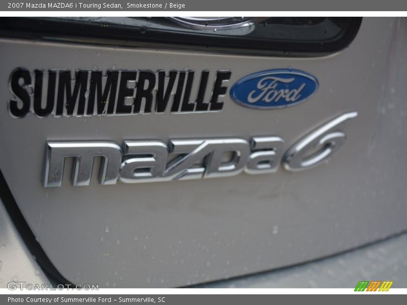 Smokestone / Beige 2007 Mazda MAZDA6 i Touring Sedan