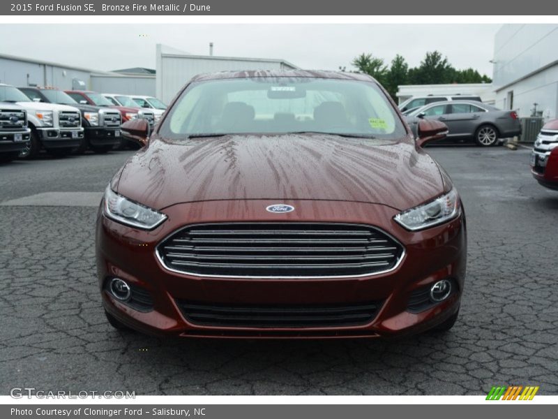 Bronze Fire Metallic / Dune 2015 Ford Fusion SE