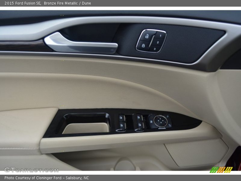Bronze Fire Metallic / Dune 2015 Ford Fusion SE