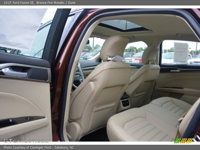 Bronze Fire Metallic / Dune 2015 Ford Fusion SE