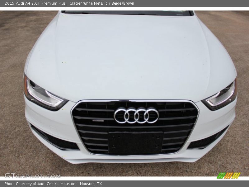 Glacier White Metallic / Beige/Brown 2015 Audi A4 2.0T Premium Plus