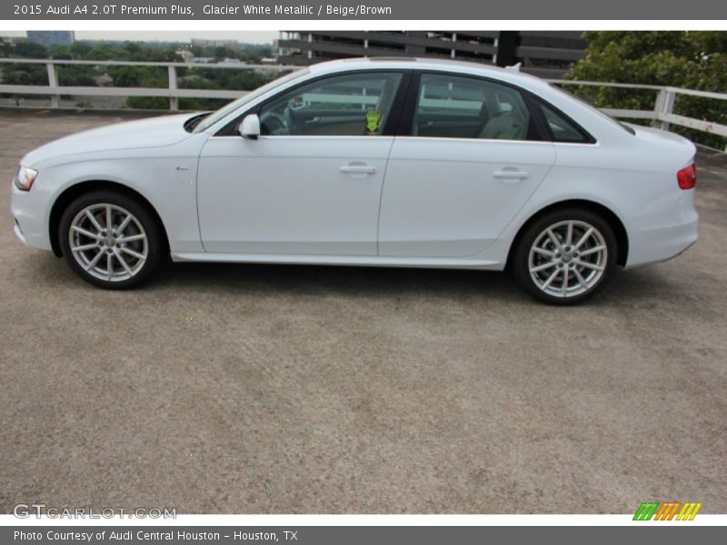 Glacier White Metallic / Beige/Brown 2015 Audi A4 2.0T Premium Plus