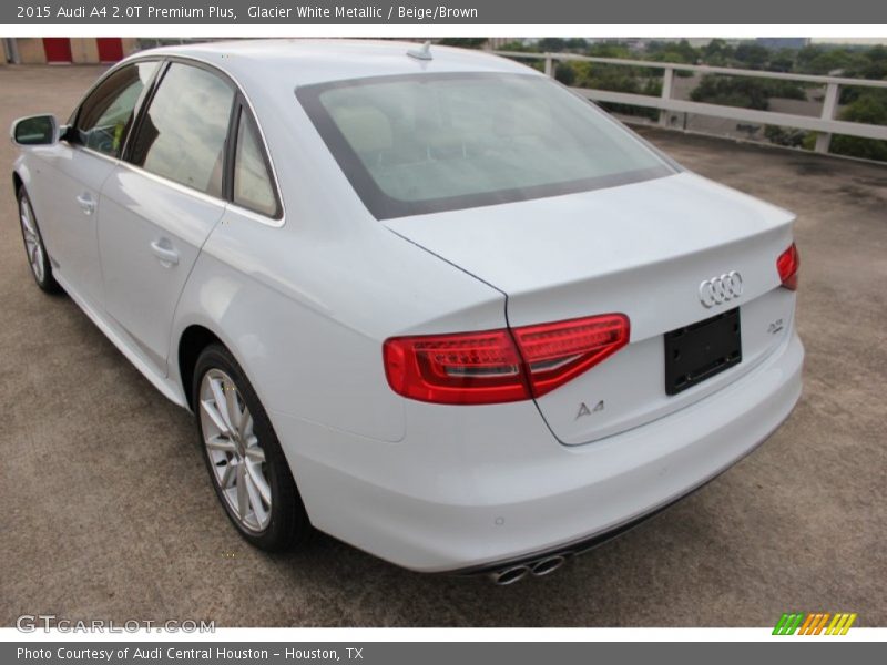 Glacier White Metallic / Beige/Brown 2015 Audi A4 2.0T Premium Plus