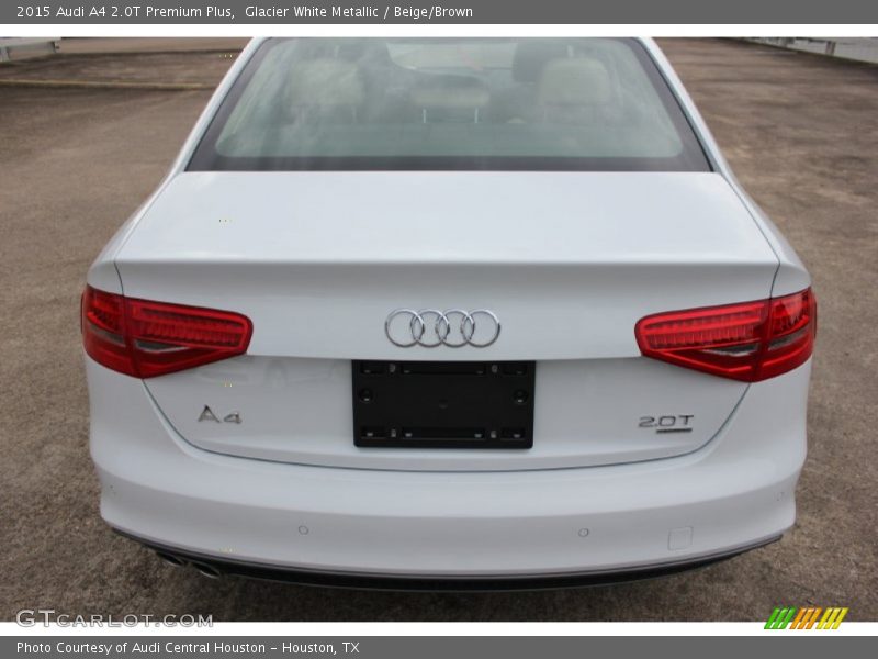 Glacier White Metallic / Beige/Brown 2015 Audi A4 2.0T Premium Plus