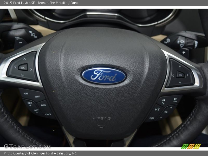 Bronze Fire Metallic / Dune 2015 Ford Fusion SE