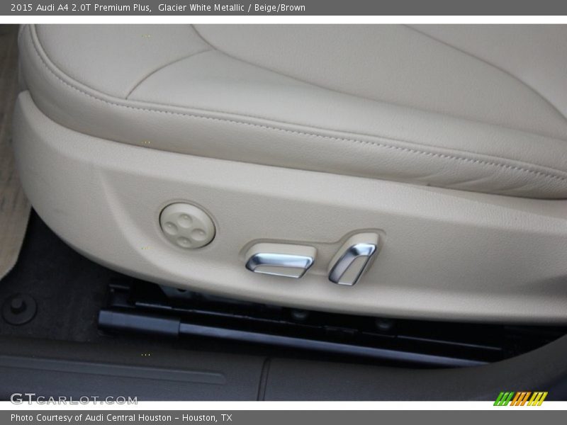 Glacier White Metallic / Beige/Brown 2015 Audi A4 2.0T Premium Plus