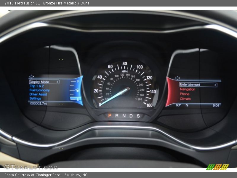 Bronze Fire Metallic / Dune 2015 Ford Fusion SE