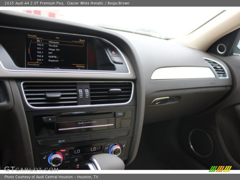 Glacier White Metallic / Beige/Brown 2015 Audi A4 2.0T Premium Plus
