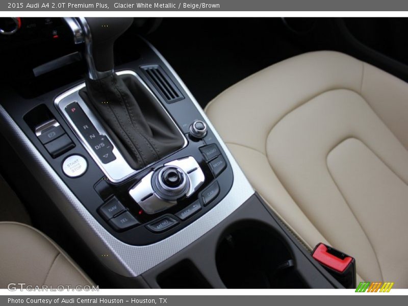 Glacier White Metallic / Beige/Brown 2015 Audi A4 2.0T Premium Plus