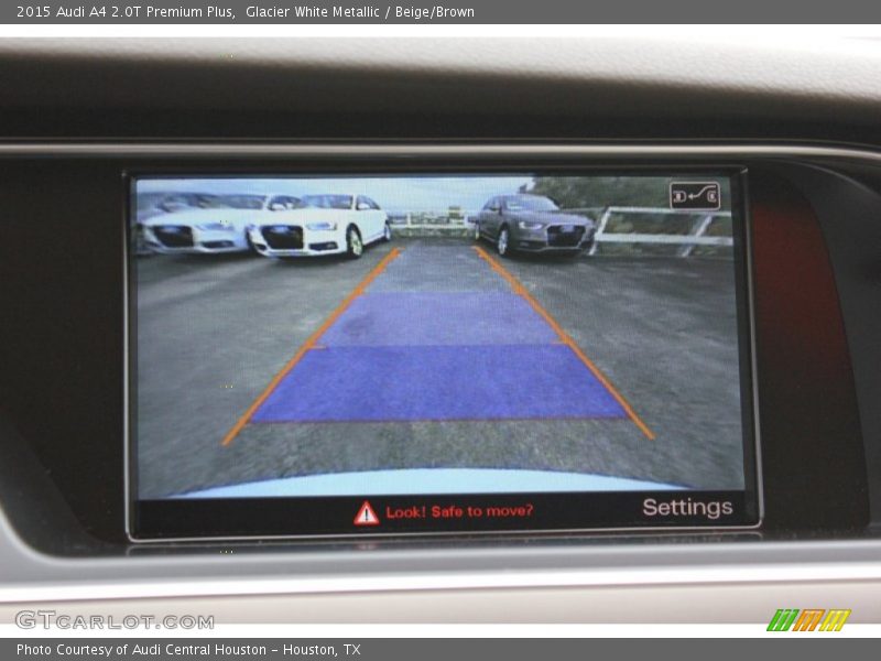 Glacier White Metallic / Beige/Brown 2015 Audi A4 2.0T Premium Plus