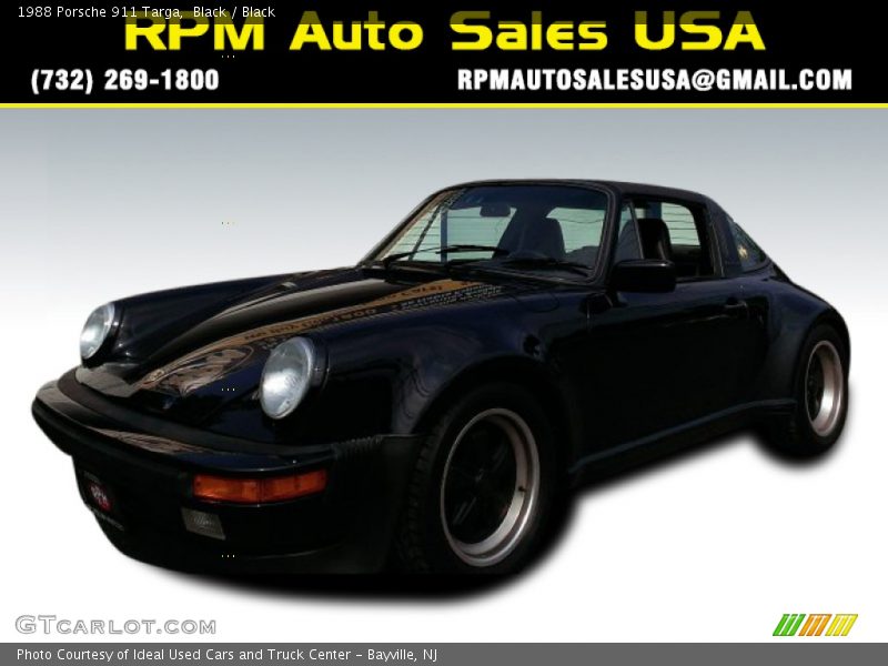 Black / Black 1988 Porsche 911 Targa