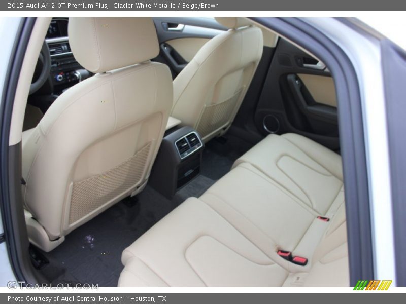 Glacier White Metallic / Beige/Brown 2015 Audi A4 2.0T Premium Plus