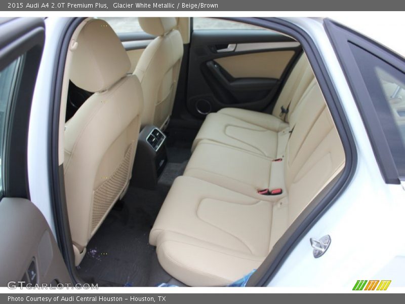 Glacier White Metallic / Beige/Brown 2015 Audi A4 2.0T Premium Plus