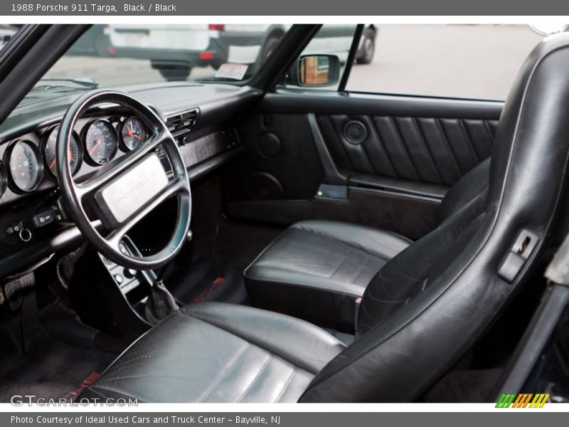  1988 911 Targa Black Interior