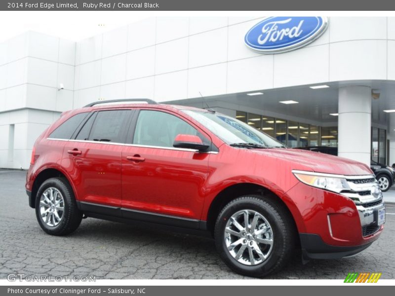 Ruby Red / Charcoal Black 2014 Ford Edge Limited