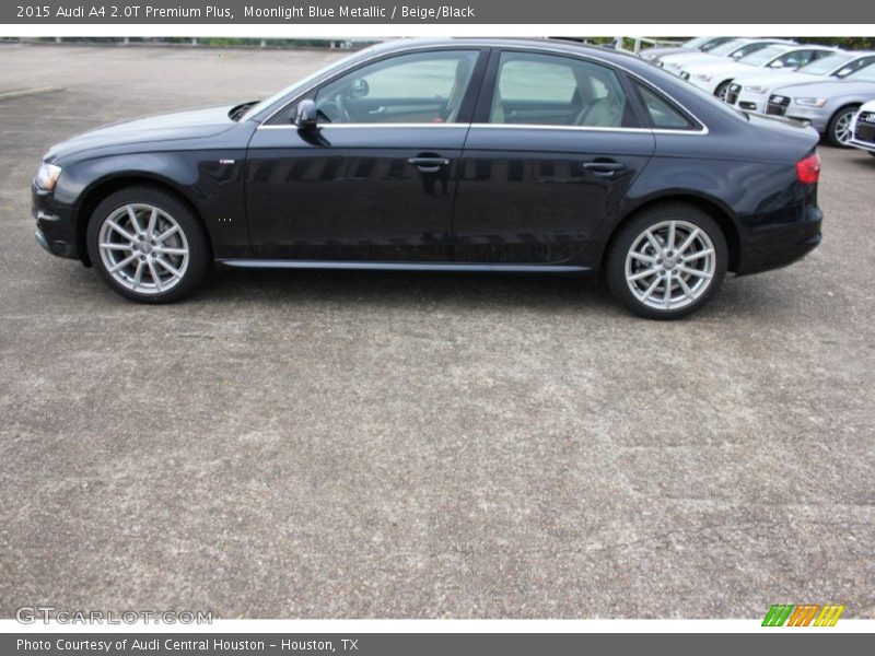Moonlight Blue Metallic / Beige/Black 2015 Audi A4 2.0T Premium Plus