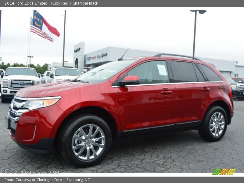 Ruby Red / Charcoal Black 2014 Ford Edge Limited