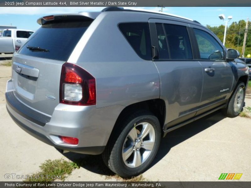Billet Silver Metallic / Dark Slate Gray 2015 Jeep Compass Latitude 4x4