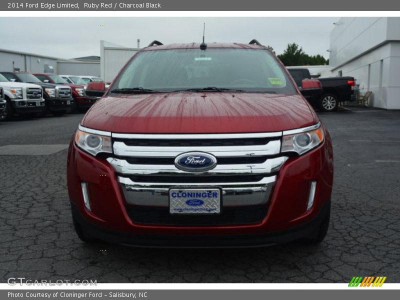 Ruby Red / Charcoal Black 2014 Ford Edge Limited
