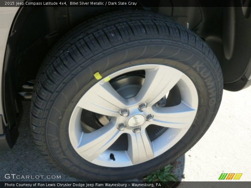 Billet Silver Metallic / Dark Slate Gray 2015 Jeep Compass Latitude 4x4