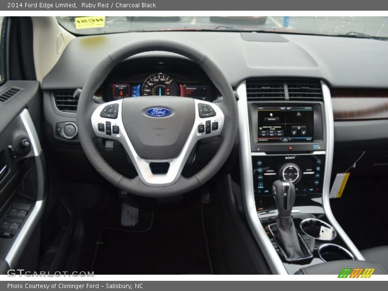 Ruby Red / Charcoal Black 2014 Ford Edge Limited