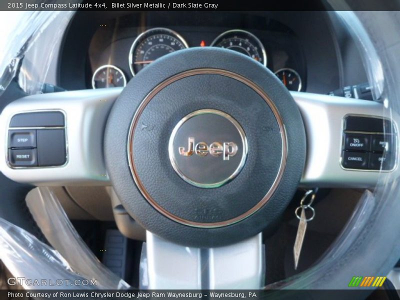 Billet Silver Metallic / Dark Slate Gray 2015 Jeep Compass Latitude 4x4