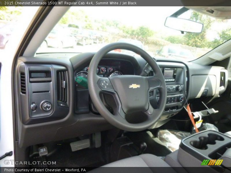 Summit White / Jet Black 2015 Chevrolet Silverado 1500 WT Regular Cab 4x4