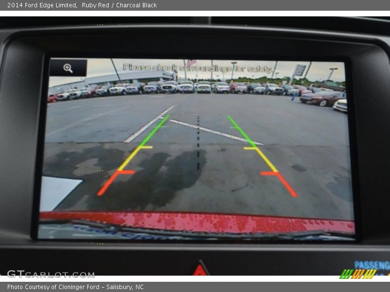 Ruby Red / Charcoal Black 2014 Ford Edge Limited