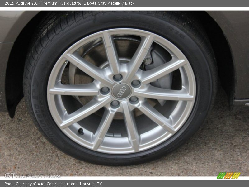 Dakota Gray Metallic / Black 2015 Audi A4 2.0T Premium Plus quattro