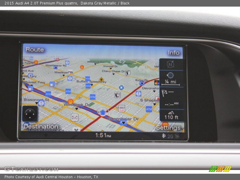 Dakota Gray Metallic / Black 2015 Audi A4 2.0T Premium Plus quattro