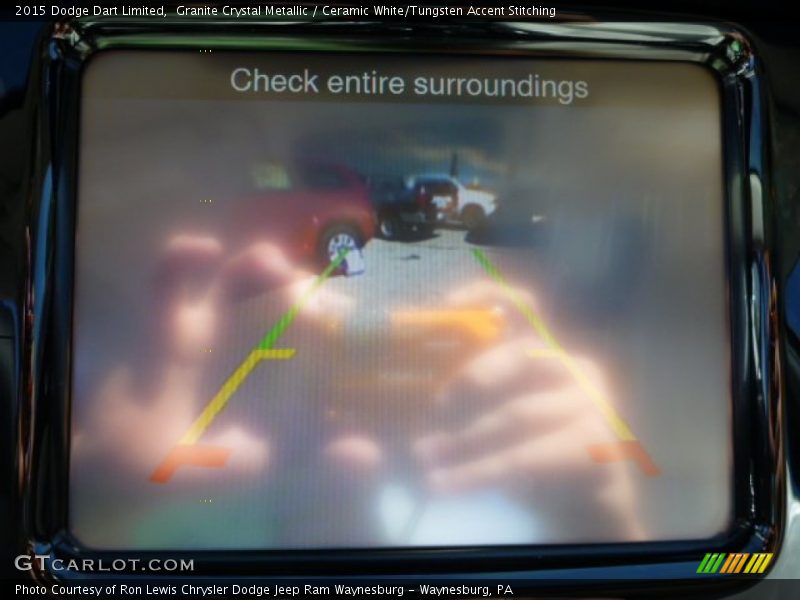 Granite Crystal Metallic / Ceramic White/Tungsten Accent Stitching 2015 Dodge Dart Limited