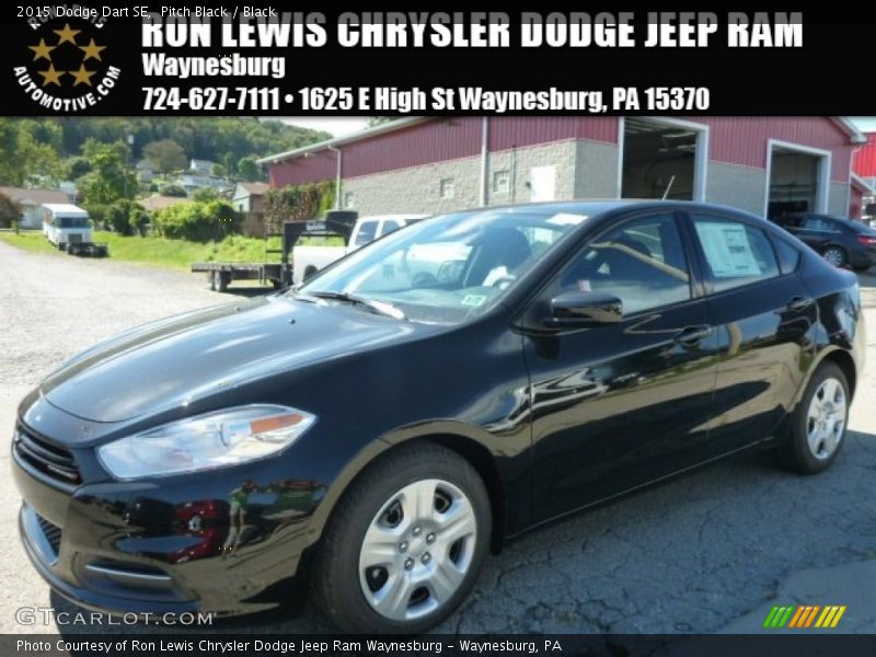 Pitch Black / Black 2015 Dodge Dart SE