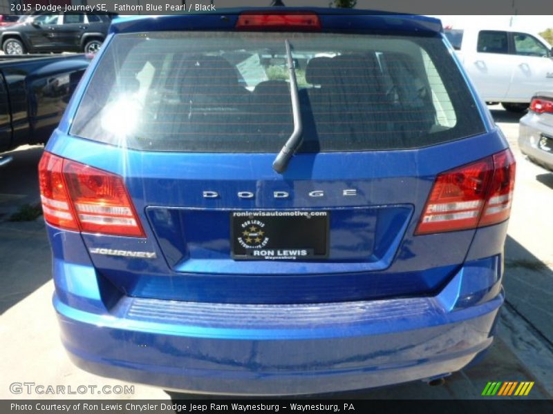 Fathom Blue Pearl / Black 2015 Dodge Journey SE