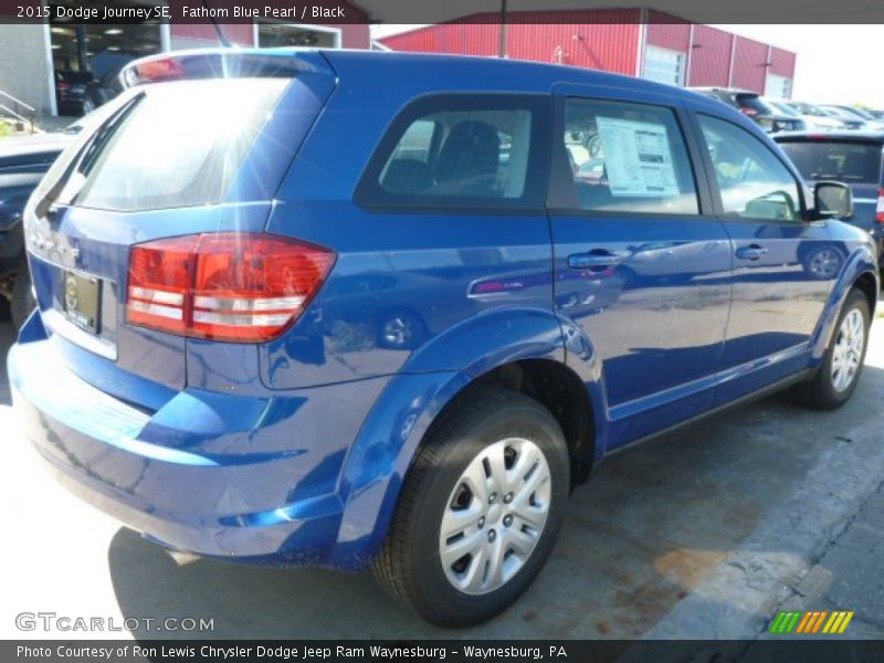 Fathom Blue Pearl / Black 2015 Dodge Journey SE