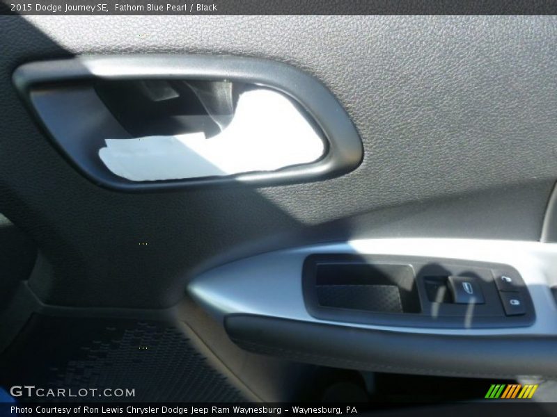 Fathom Blue Pearl / Black 2015 Dodge Journey SE