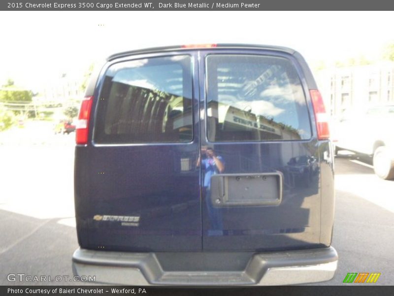 Dark Blue Metallic / Medium Pewter 2015 Chevrolet Express 3500 Cargo Extended WT