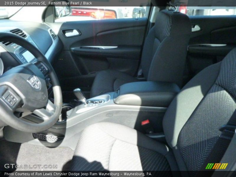 Fathom Blue Pearl / Black 2015 Dodge Journey SE