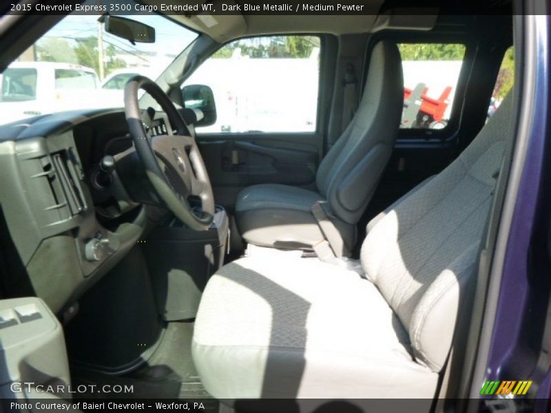 Dark Blue Metallic / Medium Pewter 2015 Chevrolet Express 3500 Cargo Extended WT