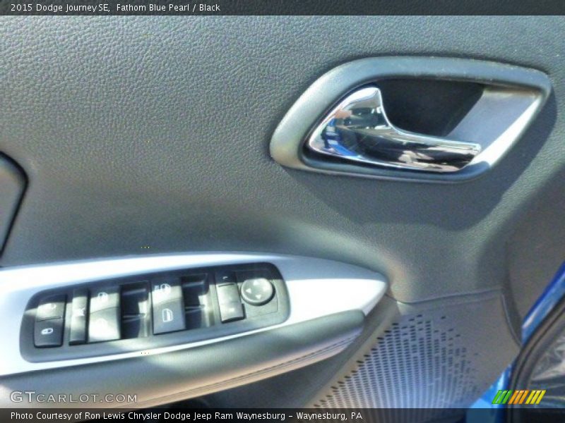 Fathom Blue Pearl / Black 2015 Dodge Journey SE