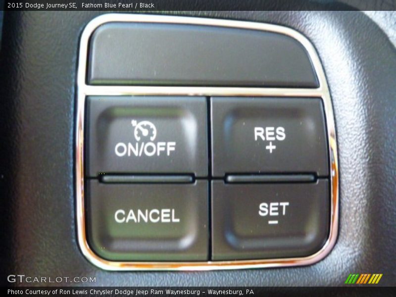 Fathom Blue Pearl / Black 2015 Dodge Journey SE
