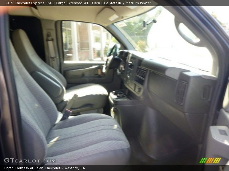 Dark Blue Metallic / Medium Pewter 2015 Chevrolet Express 3500 Cargo Extended WT